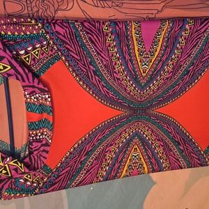 Colorful Geometric Pattern Skirt